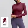 Novedad de Otoño para Mujer, Ropa de Yoga Ajustada Adelgazante de Manga Larga para Uso en Exteriores, Chaqueta Deportiva para Correr, Fitness, Yoga
