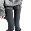 Meia-calça Fina de Algodão Transparente Outono e Inverno na Cor Marrom Cânhamo Leggings Versátil Cinza Emagrecedor para Primavera e Outono com Cobertura para os Pés