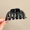 Pinza Geométrica Simple para el Cabello, Pinza de Moda para la Parte Trasera de la Cabeza, Pinza Femenina de Color Café, Accesorio para el Cabello de Pinza de Tiburón de Alta Gama y Exquisito