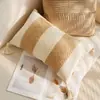Capa de Almofada Decorativa Vintage Retro de Pelo de Coelho Bolha Cor Creme para Sofá de Sala de Estar, Cama, Janela de Canto, Almofada Lombar