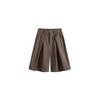 Vestido de verão do sul 2025 verão novo estilo japonês cor sólida casual reta calças largas retro unissex shorts para homens