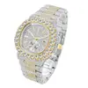Reloj Missfox Moda Transfronteriza Baida Completo de Diamantes Estrella de Hip-Hop Cielo Estrellado Luminoso de Cuarzo para Hombre