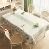 Mantel fresco estilo Ins, impermeable y a prueba de aceite, tapete de mesa sin lavado, mantel rectangular para comedor, sensación de lujo ligero y alta gama, mantel para mesa de café