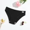 Nuevas Bragas de Algodón para Mujer con Hilo Color Sólido Cintura Baja Vientre Transpirables Doble Capa Panties para Niñas Suministro Directo de Fábrica
