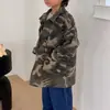 Jaqueta Camuflada Infantil Estilo Coreano Crianças 2026 Estilo Outono Crianças Pequenas e Médias Roupa de Trabalho Personalidade Top Tendência Jaqueta Versátil