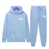 Conjunto de Dos Piezas de Sudaderas con Capucha de Manga Larga y Pantalones Deportivos Casuales para Hombre y Mujer, Transfronterizo para Primavera y Otoño, Amazon Europeo y Americano