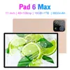 Tableta Android Cross-Border Pad 6 Max Computadora 16+1t Pantalla Grande Protección Ocular Fabricante de Tabletas Venta al por Mayor en Stock