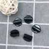 Tipo abierto color negro transparente cuerda para el pelo de goma accesorios adhesivos hebilla de conexión hebilla plana de fondo abierto tipo abierto diámetro interior 3 mm