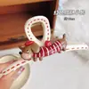 Elegante pinza de garra floral para peinado semi-recogido, nuevo modelo 2026 para mujer, pinza de tiburón de tamaño mediano para la parte trasera de la cabeza, accesorio para el cabello