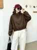 Chaqueta Corta Nueva de Otoño 2026 con Cuello Alto y Cordón para Mujer, Estilo Coreano de Corte Holgado para Figuras Pequeñas, Chaqueta de Moda Lisa con Cremallera