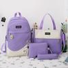 Mochila Escolar Feminina Tendência Versão Coreana Estudante do Ensino Médio Leve Versátil Mochila para Aluno do Ensino Fundamental Grande Capacidade Mochila para Estudante de Campus
