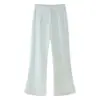 Para Comercio Exterior Europeo y Americano Transfronterizo Ropa de Mujer Aliexpress Más Vendido Otoño Conjunto de Pantalones de Pierna Ancha con Volantes y Hombros Descubiertos
