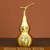 Adornos de calabaza de latón con tapa abierta, huecos, de cobre, para coche, estilo chino, para decorar el hogar y la sala de estar.