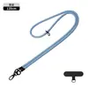 Alça de Ombro Popular Transfronteiriça com Botão Duplo para Câmera Celular Trançada Anti-Queda Corrente Dopamina para Celular Cordão Longo para Capa de Celular