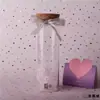 Botella de Vidrio Frasco Estrella Grulla de Papel Botella de los Deseos Decoración del Hogar Caja de Regalo Creativa para Novio Forma Redonda Simple