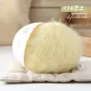 Fabricante de novelos de lã Vanzen cor pura alternativa de boneco de neve, atacado, fio com mistura de lã e pelo longo para chapéus, cachecóis e mantas de sete estrelas