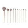 Gran Set de 12 Brochas de Maquillaje de Porcelana Nube: Pincel para Sombra de Ojos, Pincel Plano, Pincel para Polvo Suelto, Pincel para Contorno, Pincel para Sombra de Nariz, Set Completo para Principiantes