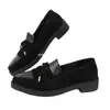 Zapatos Casuales Transfronterizos Europeos y Americanos para Mujer sin Cordones Talla Grande Borla Transfronteriza Talla Grande Nuevos Mocasines de Comercio Exterior para Mujer Venta al por Mayor Talla Grande