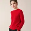 Suéter de punto ajustado para mujer, de cuello alto medio, cálido y sin costuras, en un estilo clásico y discreto, perfecto como capa base o para superponer.