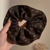 Ligas para el cabello estilo coreano, ligeras, con estampado de leopardo, elásticos para el cabello retro extragrandes, bandas elásticas para el cabello muy elásticas, scrunchies de moda para mujer