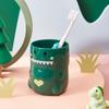 Vaso para Enjuague Bucal Infantil, Vaso para Beber con Forma de Dinosaurio de Dibujos Animados Lindo, Vaso Creativo para Cepillo de Dientes, Vaso para Cepillo de Dientes para Estudiantes en Pareja