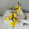 Simulação de Wintersweet ramos de Wintersweet arranjo de flores bonsai decoração todos os tipos de Wintersweet shopping center decoração interna e externa simulação de flor de ameixa