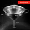 Embudo filtro de acero inoxidable para uso doméstico, para filtrar residuos de aceite, agua hirviendo, licores caseros y vino; una herramienta para verter aceite de cocina