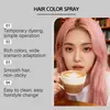 Gleamxi Tinte Temporal para el Cabello Rosa Ingredientes Suaves Color Natural Realista Color de Cabello de Moda Peinado Diario Conveniente