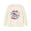[Coleção de Suéteres de Ano Novo] Suéter Cardigan Espesso Fofo para Meninas Inverno 2026 Jaqueta de Roupa Infantil