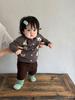 Cardigã Tricotado de Primavera e Outono para Bebê Meninas Suéter Estilo Outono Roupa Casaco Versátil Fashionável para Menininha Elegante