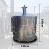 Cubo para Quemar Papel de Acero Inoxidable Espesado Cubo Dorado para Quemar Cubo para Quemar Escrituras Estufa Yuanbao para Exteriores Cubo para Derretir Tesoros Cuenco para Recolectar Tesoros Cubo de Incineración