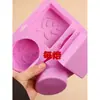 Estilo Fresco e Simples Folha de Tartaruga Oval Quadrado Grande Sabonete Artesanal Molde de Silicone Molde Antiaderente para Sabão Frio e Sabão com Óleo Essencial