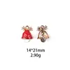 Calcetines de Papá Noel, Cascabeles, Sombreros, Accesorios de Joyería de Aleación para Manualidades, Accesorios para el Cabello Transfronterizos, Colgantes para Llaveros