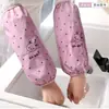 Mangas para mulheres impermeáveis e à prova de óleo, mangas de outono e inverno para cozinha, mangas estendidas anti-manchas, mangas de mão fofas para adultos em casa
