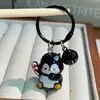 Lindo zorro de dibujos animados, gatito, elefante, llavero de campana, colgante 3D de bolsa de zoológico, regalo para estudiantes y novias