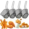 Cesta de Malla Frita Restaurante Snack Papas Fritas Alitas de Pollo Cesta Creativa de Acero Inoxidable Cesta para Papas Fritas Cesta para Snacks Fritos