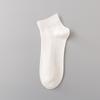 Calcetines cortos de verano para hombre, finos, de algodón de doble aguja, de color liso, absorbentes del sudor, desodorantes, venta al por mayor, calcetines náuticos Zhuji para hombre