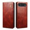 Adecuado para Funda de Cuero para Teléfono Móvil Iphone16 Patrón Denim 15Promax Flip Monedero Tarjetero Soporte Cubierta Protectora