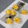 Flores Artificiales con 6 Cabezas, Rosas Pastorales para Bodas, Decoraciones de Pasillo de Salón de Bodas, Materiales de Decoración de Escenario de Hotel, Flores de Seda, Accesorios de Fotografía
