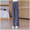 Una generación de pantalones de pierna ancha para mujer verano 2025 nuevos cintura alta cordón perezosos casual americano pantalones de trapeador para mujer