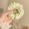 Elástico de Cabelo com Laço Estilo Coreano para Mulheres, Corda de Cabelo de Fita de Renda de Alta Qualidade, Elástico de Cabelo, Elástico de Cabelo Quadrado de Lenço, Feito Sob Medida