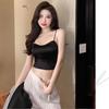 Live Hot Girls Base Camisa Sling Colete Pequeno Bojo Fixo Sexy Slim Fit Linda Costas Top Tubo Roupa Interior Top Feminino