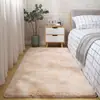 Tapete tie-dye transfronteiriço de seda e lã dropshipping atacado sala de estar quarto influenciador tapete de cabeceira capacho resistente à sujeira fácil de cuidar almofada para os pés
