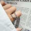 Anillo de hebilla de circón de doble capa libro rojo lujo de alta gama pulsera ajustable anillo de apertura exquisito de nicho para mujer