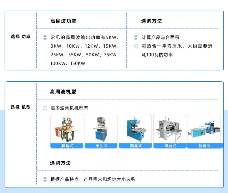 C选购2-小型常规高频热合机选购方法