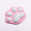 Almohadilla de Ratón de Silicona Suave Alivia la Presión de la Muñeca Forma Linda Protector de Muñeca Garra de Gato Soporte Cómodo para la Mano Soporte de Escritorio para la Muñeca