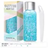 Manicura diy resaltador corporal protección ambiental botella fábrica traje maquillaje de escenario brillo flash facial gel pintado lote