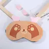 En Stock Nueva Linda Máscara de Dormir de Gato de Dibujos Animados para Hombres y Mujeres, Doble Uso Compresa Caliente y Fría, Máscara de Ojos para Dormir Infantil Bloqueadora de Luz