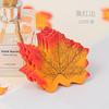 Hoja de arce artificial roja, decoración de ambiente otoñal, hojas falsas para boda, fotografía de boda, ventana, hojas falsas, hojas caídas