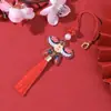 Colgante de Cometa Mariposa Estilo Chino con Borlas, Borla de Mariposa Estilo Antiguo Hanfu, Colgante Broche Cheongsam, Marcapáginas al por Mayor